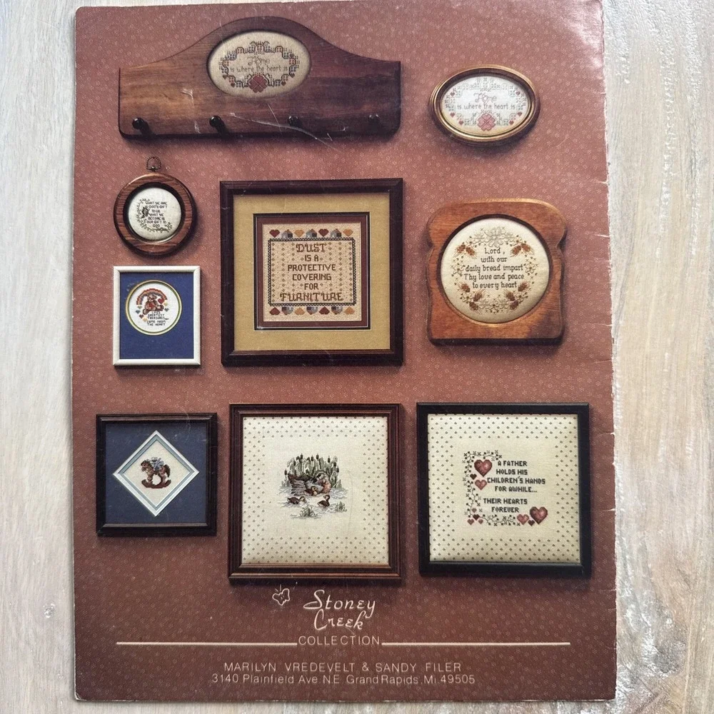 Vintage 1984 Stoney Creek For Hearth and Home Counted‎ Cross Stitch Booklet #4